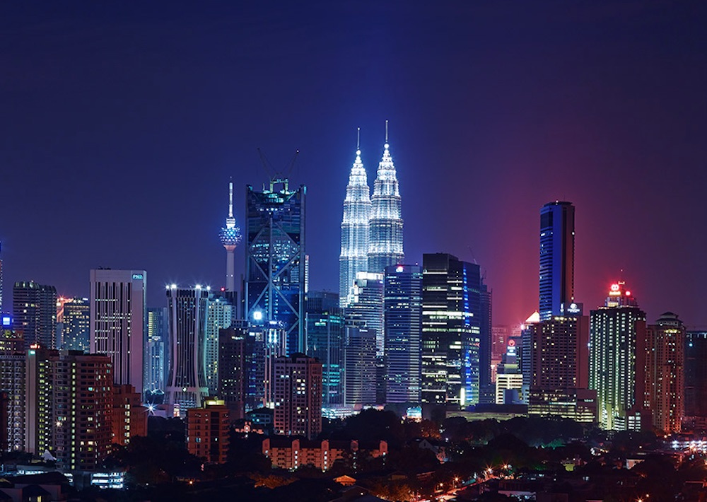 KLCC night view